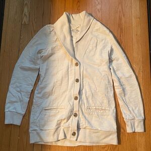 J Crew Rumpled French Terry Cardigan - size M
